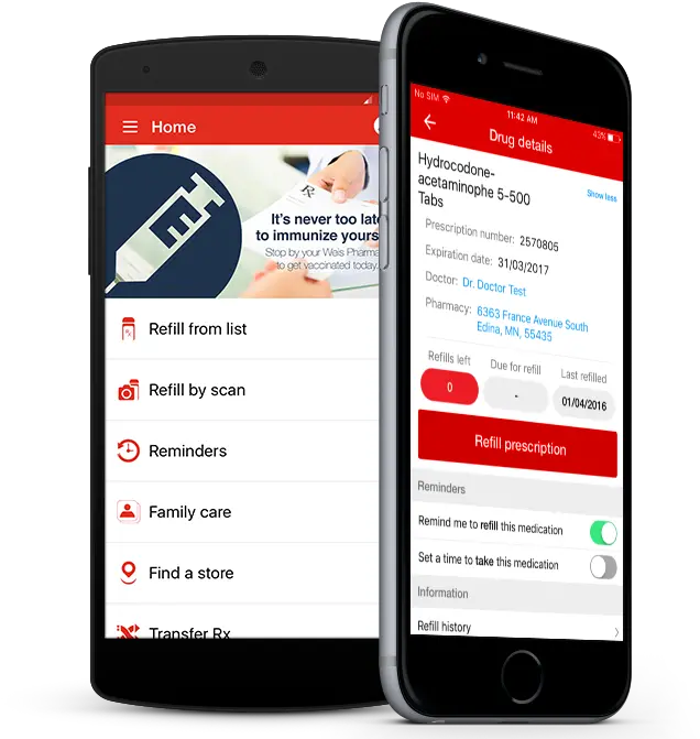  Weis Rx Pharmacy Prescriptions Made Easyprescriptions Easy Mobile App Medication Refill Requst Png Weis Markets Logo