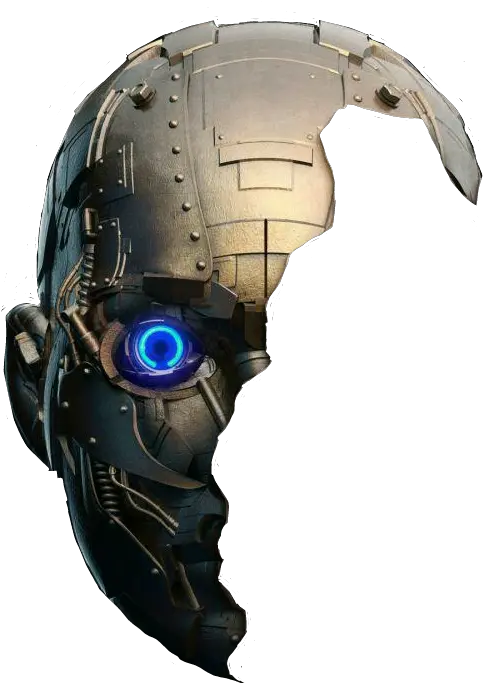  Cyborg Drawing Helmet Download Robot Face Png Cyborg Png