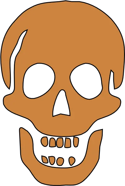  Brown Skull Clip Art Vector Clip Art Online Brown Skull Png Skeleton Face Png