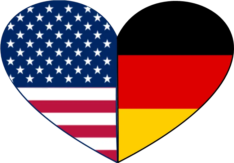  American Flag Heart Png German And American Flags German American Heart German Flag Transparent