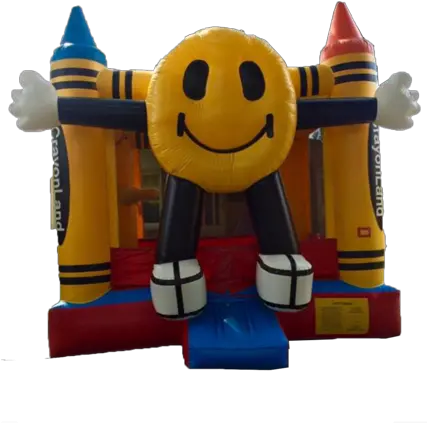  Download Hd Crayolasmiley Face Emoji Bounce House Emoji Baby Toys Png Happy Face Emoji Transparent