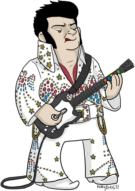  Elvis Cartoon Transparent Png Pinball Hall Of Fame Elvis Png