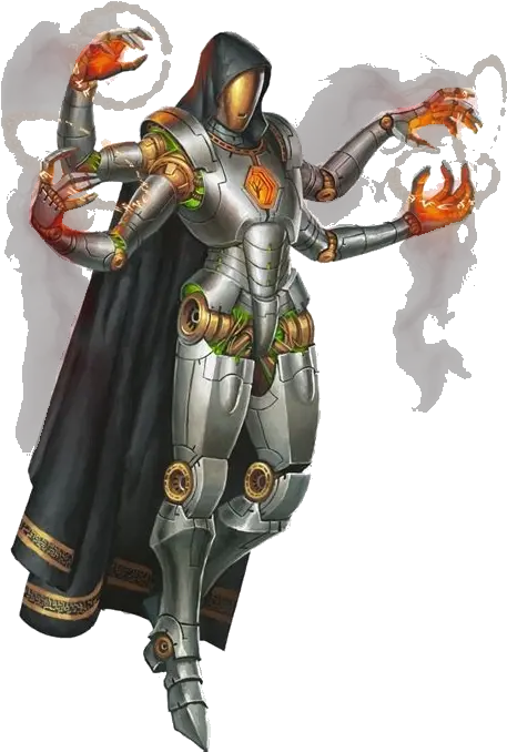  Wrathplated Clockwork Mage Warforged King Png Mage Png