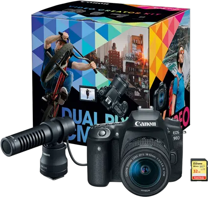  Eos 90d Video Creator Kit Canon 90d Video Creator Kit Png Camera Glare Png