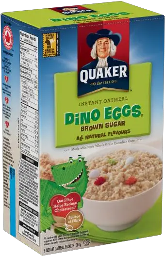  Dinosaur Egg Quaker Dino Eggs Brown Sugar Instant Oatmeal Dinosaur Egg Oatmeal Png Oatmeal Png