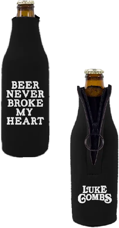  Beer Never Broke My Heart Bottle Coolie Glass Bottle Png Broken Bottle Png