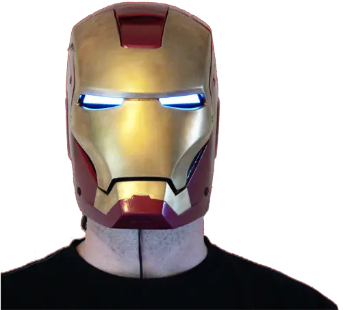  El Iron Man Set U003d Tape Glowing Eyes Panel Arc Reactor Mask Png Iron Man Helmet Png