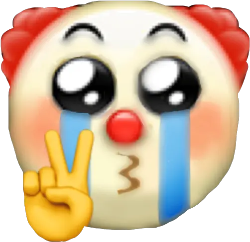  Clown Clowncheck Emoji Sticker By Disney Art Crying Clown Emoji Meme Png Clown Emoji Transparent