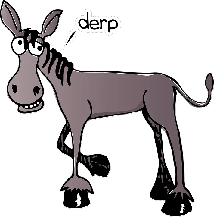  Png Derpy Donkey Cartoon Donkey Png