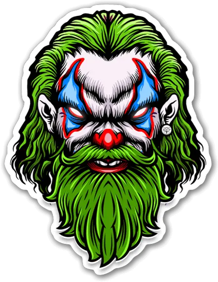  Bearded Clown Stickerapp Clown Png Clown Hair Png