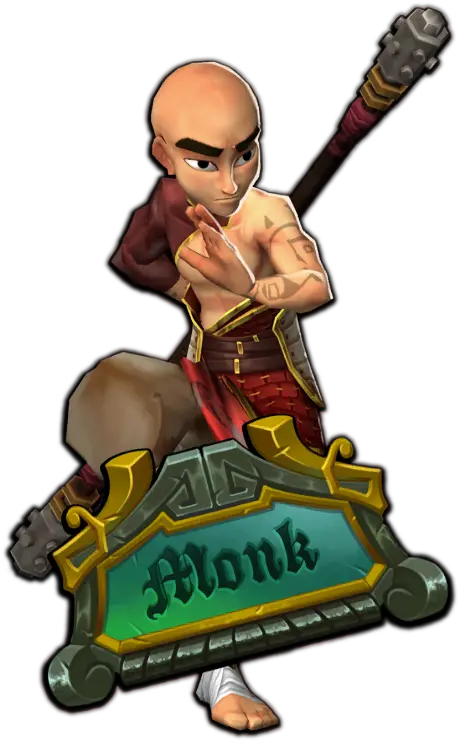  Monk Clipart Squire Dungeon Defenders 2 Characters Png Monk Png
