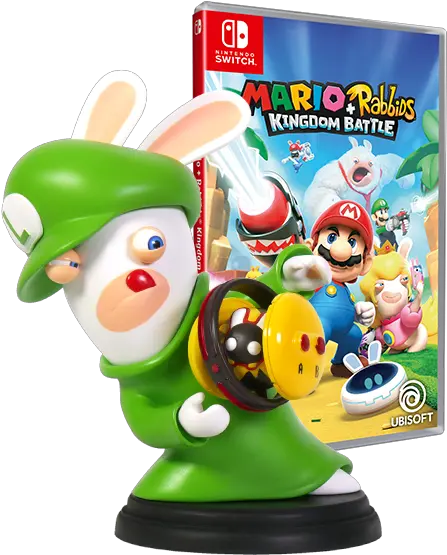  Mario Rabbids Kingdom Battle Luigi Bundle Europeanubisoft Mario Rabbids Nintendo Switch Png Luigi Transparent