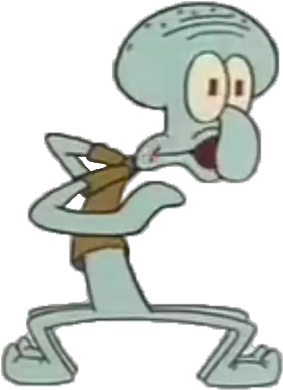  Png Transparent Scared Squidward Scared Squidward Png Meme Transparent