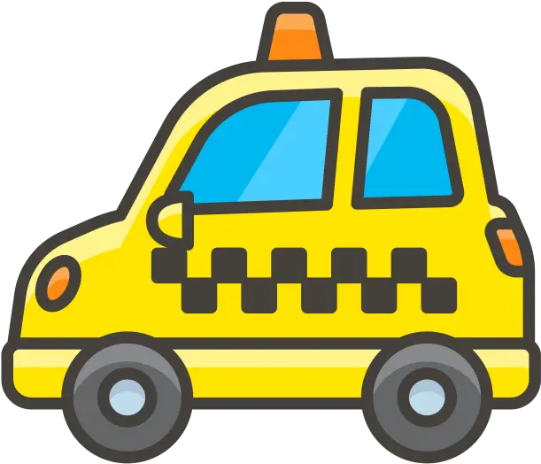  Taxi Emoji Icon Png Transparent Freepngdesigncom Imagen De Un Taxi Animado Taxi Icon Png