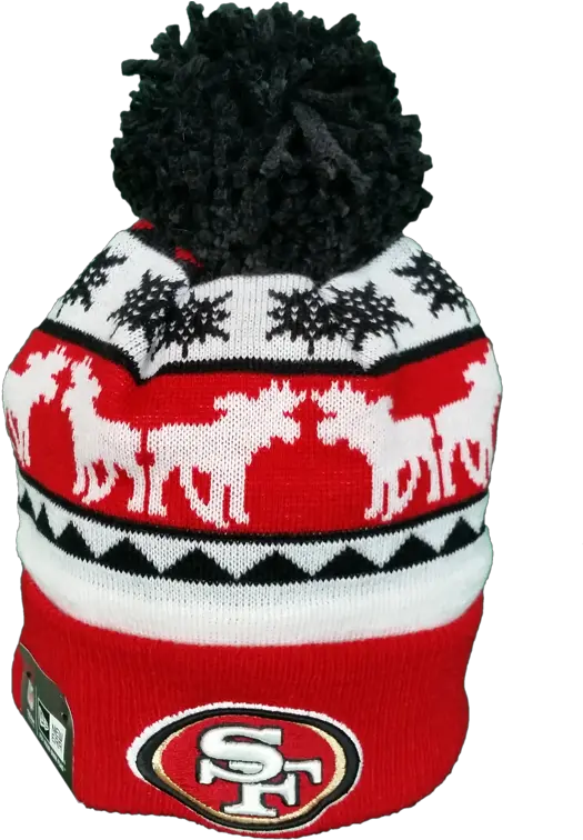  San Francisco 49ers Nfl Holiday Pom Toque Toque Png 49ers Icon