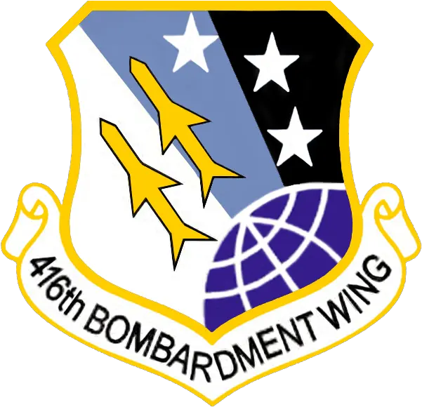  List Of Inactive Afcon Wings The United States Air Force Us Air Force 416th Bomb Wing Png Shield With Wings Png