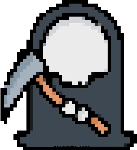  Skull Grim Reaper Pixel Art Png Grim Reaper Transparent