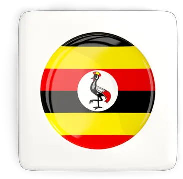  Square Icon With Round Flag Uganda Flag Png Round Square Png