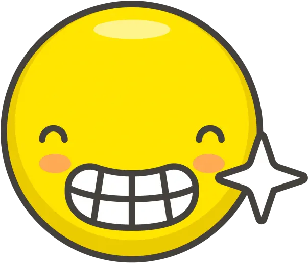  Download Beaming Face With Smiling Eyes Emoji Icon Full Portable Network Graphics Png Eyes Emoji Transparent