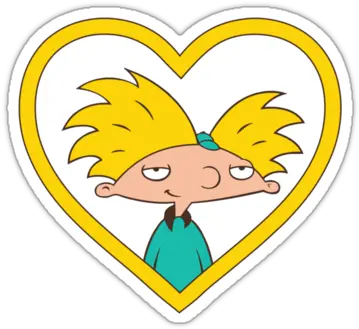  Arnold My Love Stickers By Amy Grace Redbubble Easy Hey Arnold Drawings Png Hey Arnold Png