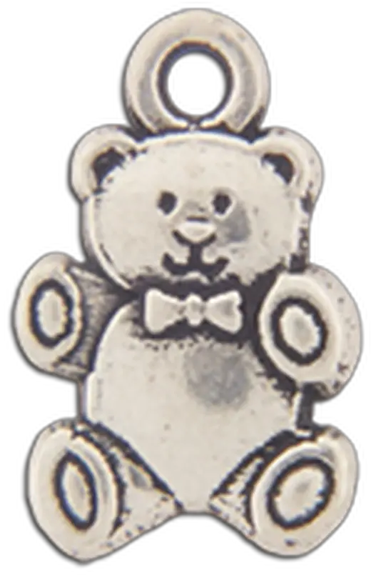  Sterling Silver Teddy Bear Symbol Solid Png Bear Icon