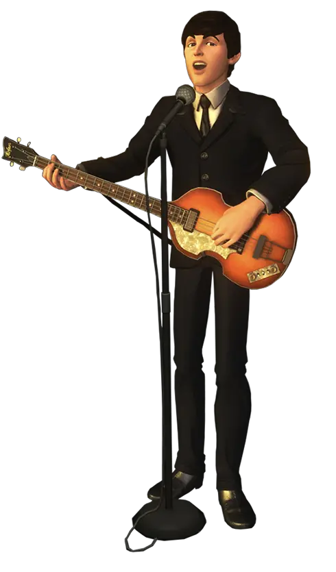  Beatles Rock Band Wii Game Musician Png Rock Band Png