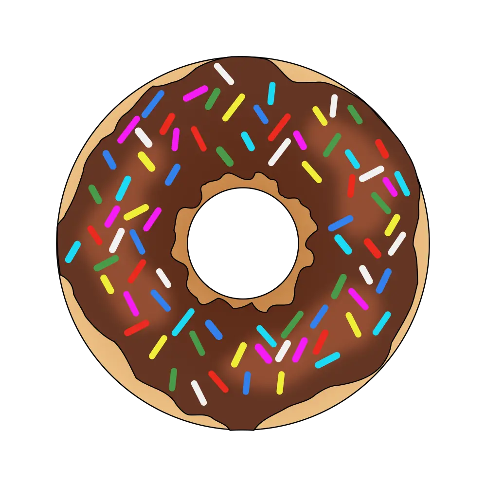  Rainbow Sprinkles Donut Transparent Background Donut Clipart Png Sprinkle Png