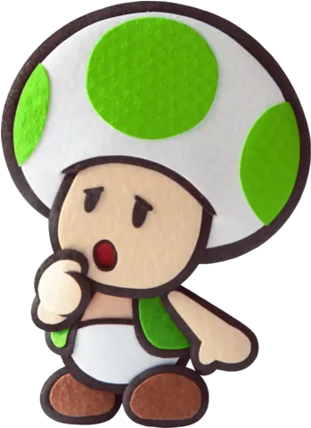  Green Toad Png 6 Image Transparent Paper Mario Toad Toad Png