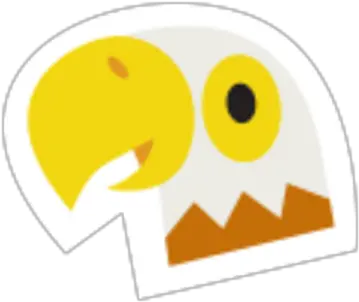  Bald Eagle Sticker Kart Kingdom Wikia Fandom Dot Png Bald Icon