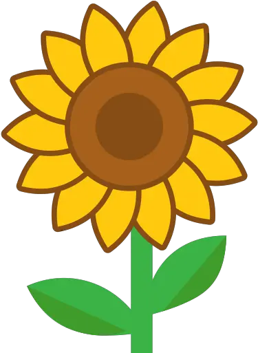  Sunflower Plant Icon Png And Svg Vector Cartoon Sunflower Clipart Png Sunflower Icon