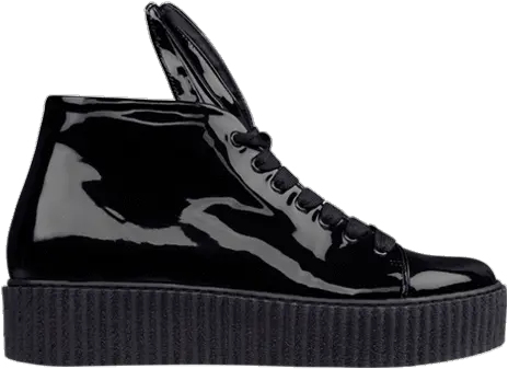  Bunny Sneaks Creeper Black Patent Skate Shoe Png Creeper Png