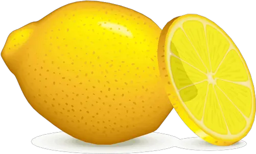  Lemon With Slice Public Domain Vectors Citron Clipart Png Lemon Slice Icon