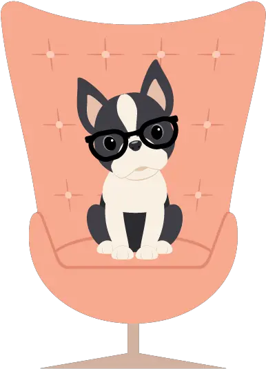  Boston Terrier Illustration Swivel Chair Png Boston Terrier Png