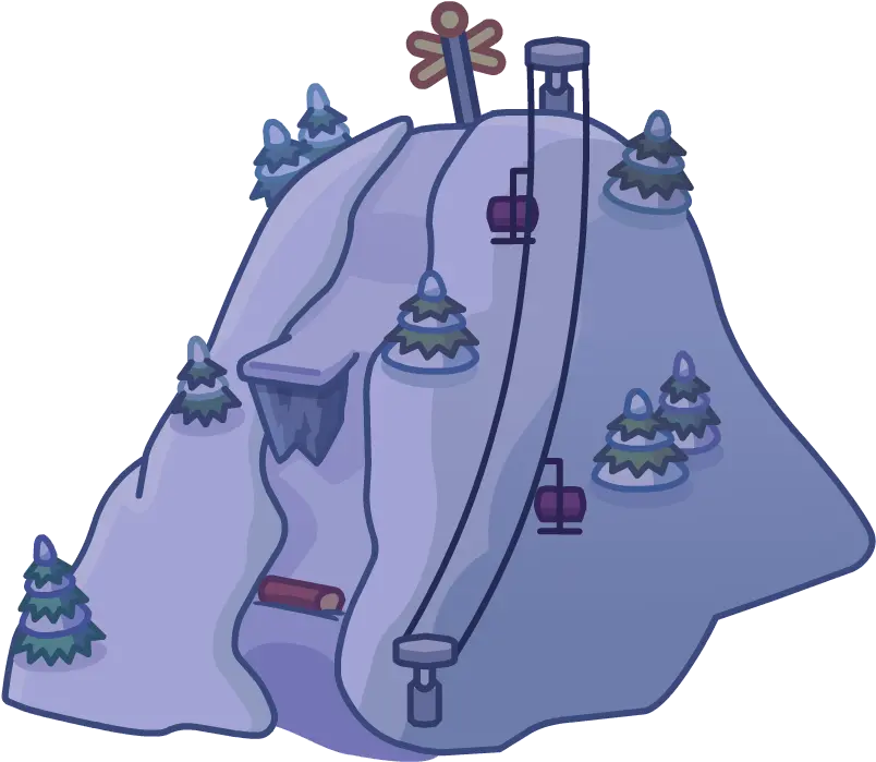  Download Holiday Party Map Icon Ski Hill Club Penguin Map Club Penguin Map Icon Png Penguin Icon Png