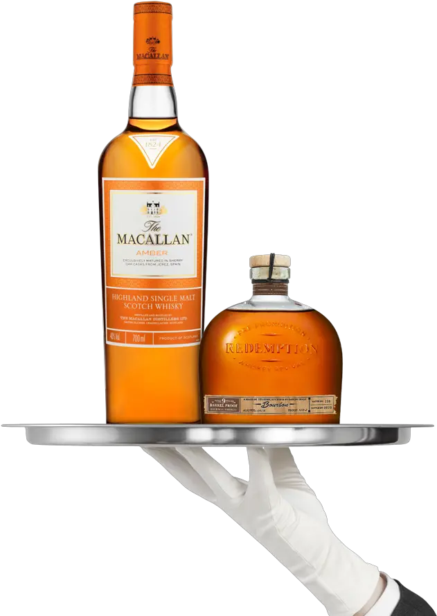  Clubs Caskers Macallan Amber Png Whiskey Bottle Png