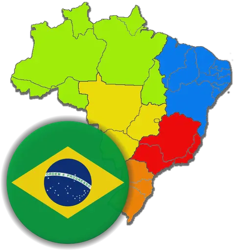  Brazilian States Quiz About Flags And Capitals 20 Logo Brazil Dream League Soccer 2019 Png Brazil Map Icon