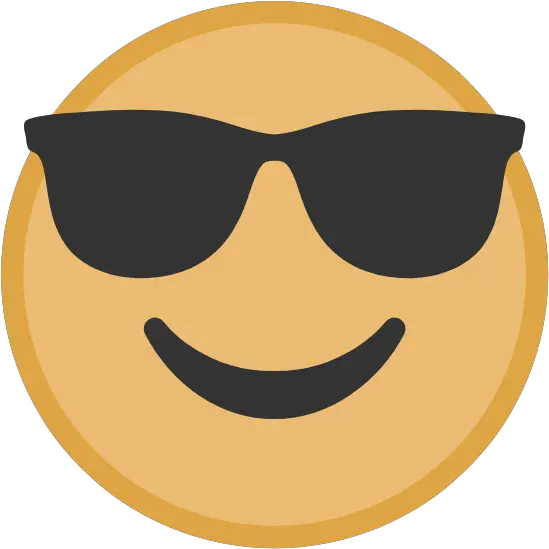  Yellow Cool Face Graphic Emoji Picmonkey Graphics Happy Png Ok Hand Emoji Transparent