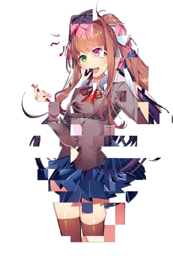  Glitch Sayori Doki Doki Sayori Death Png Sayori Png