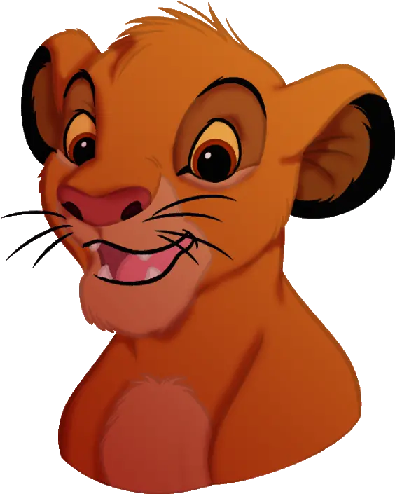  King Lion Simba Cartoon Mammal Free Hd Lion King Happy Simba Png Simba Png