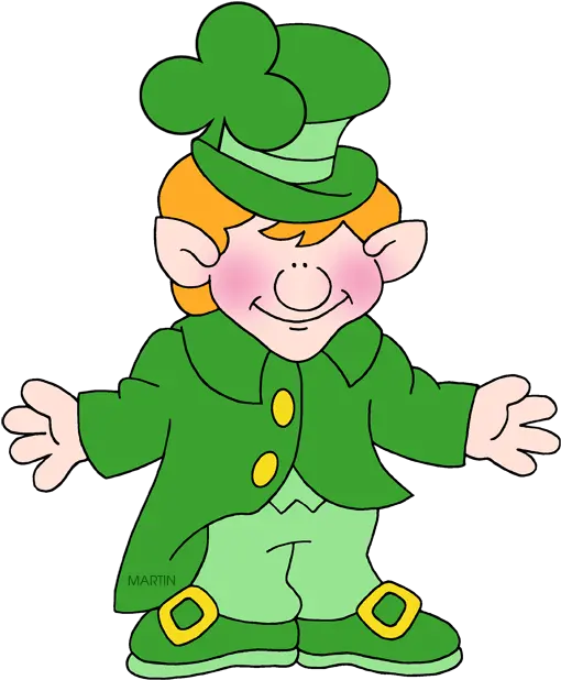  St Patricku0027s Day Clip Art By Phillip Martin Little Leprechaun March Clipart Phillip Martin Png Leprechaun Png