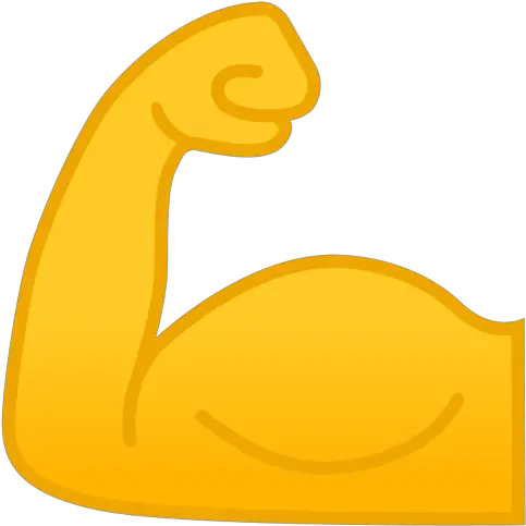  Flexed Biceps Emoji Emoji Muscle Png Muscle Emoji Png