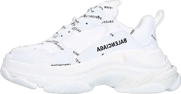  Balenciaga Triple S Logo White Womens Balenciaga Png Black Adidas Logo