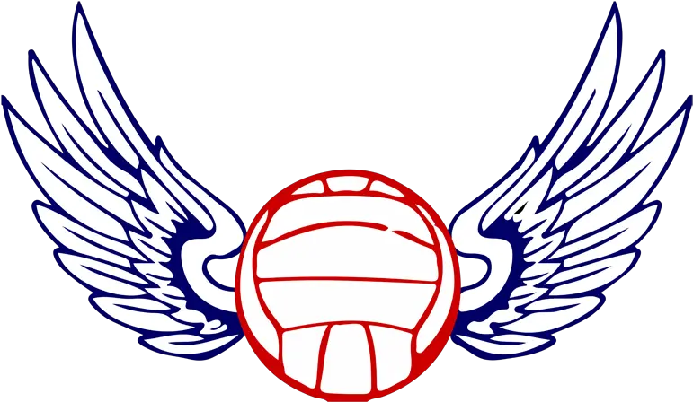  Volleyball Wings Falcon Logo School Mascot Volleyball Wings Clip Art Png Volleyball Logo