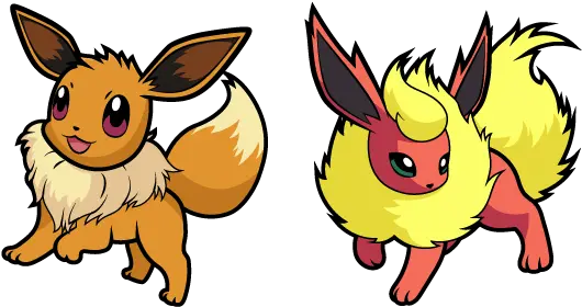  Pokemon Eevee And Flareon Cursor Cute Flareon Pokemon Eevee Png Eevee Transparent