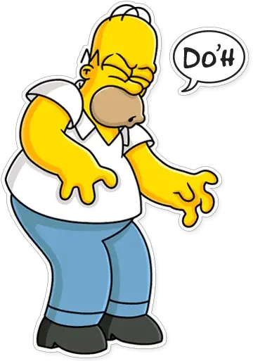  Sticker Maker The Simpsons New Addition Homer Simpson D Oh Png Simpsons Png