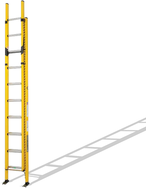  The Premium Straight Fibreglass Ladder Branach From Fibreglass Extension Ladders Png Ladder Transparent