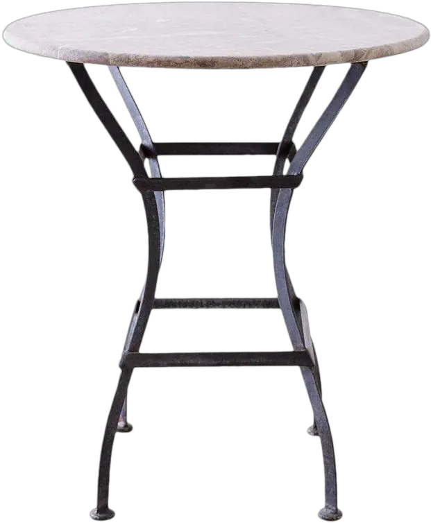  French Iron Stone Top Bistro Or Cafe Cafe Png Cafe Table Png