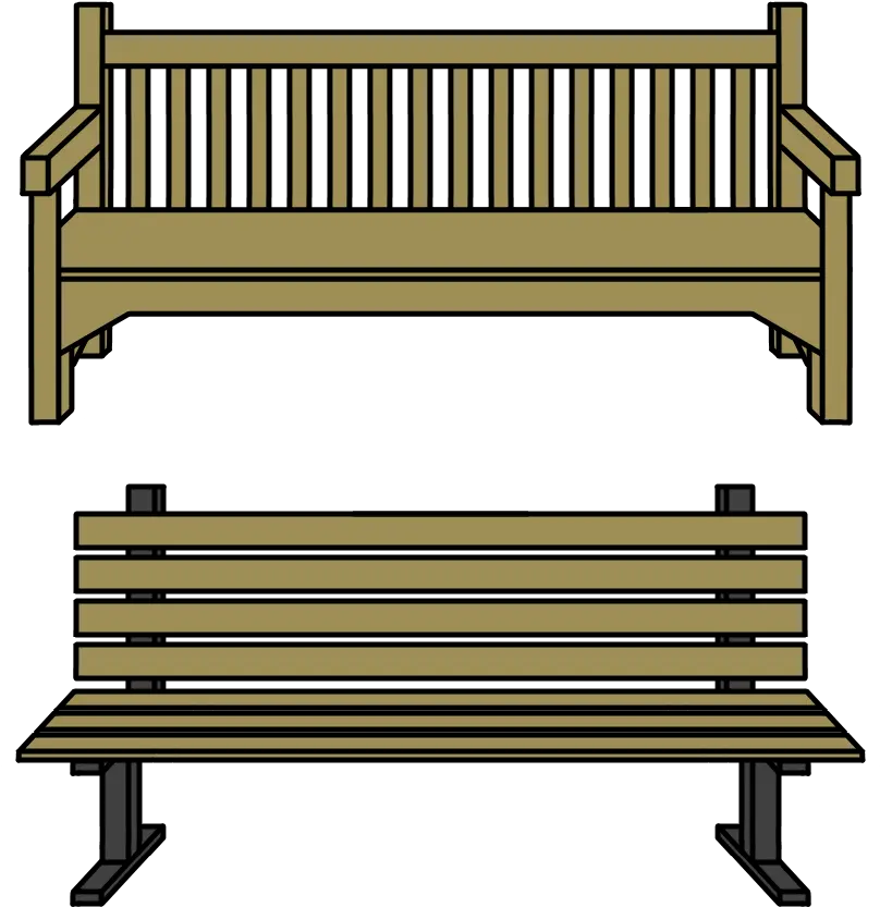  Bench Clip Art Library Cartoon Bench Png Transparent Park Bench Png