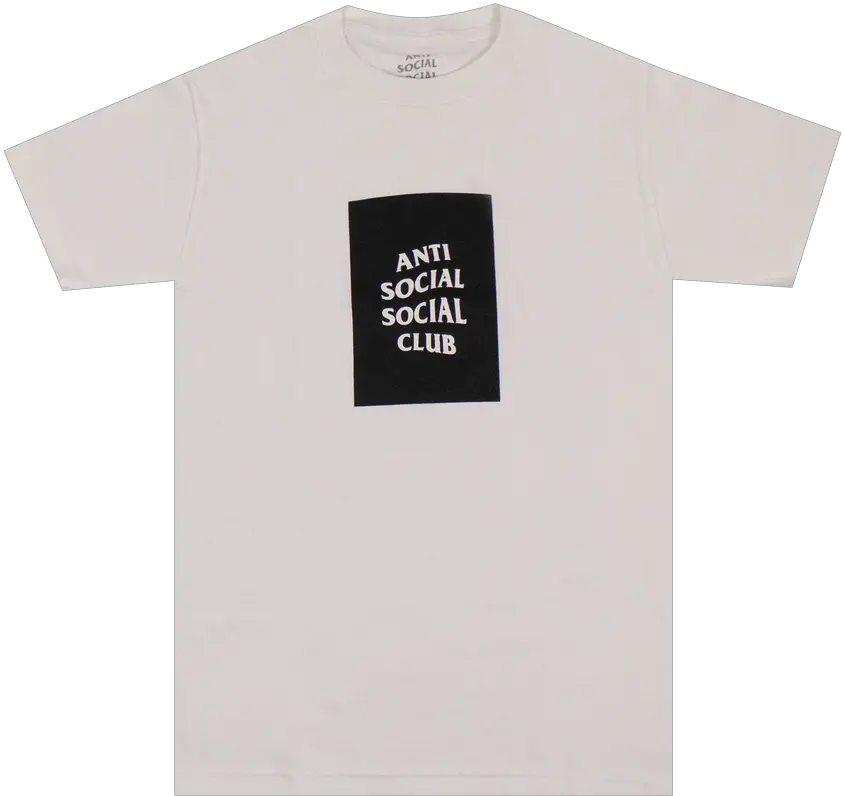  Anti Social Club Box Logo T The North Face Png Anti Social Social Club Logo