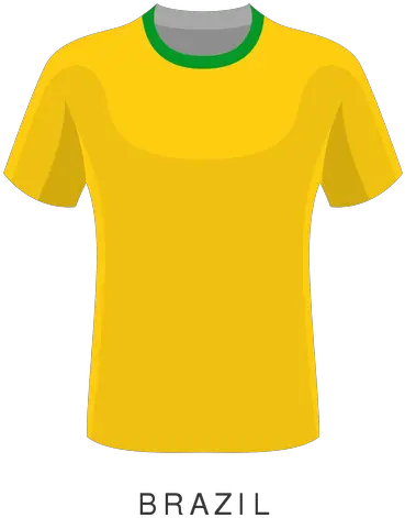  Brazil World Cup Football Shirt Cartoon Desenho De Camisa De Futebol Png Brazil Png